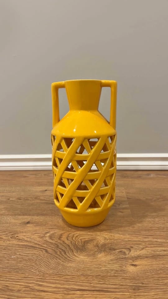Yellow Decorative Vase