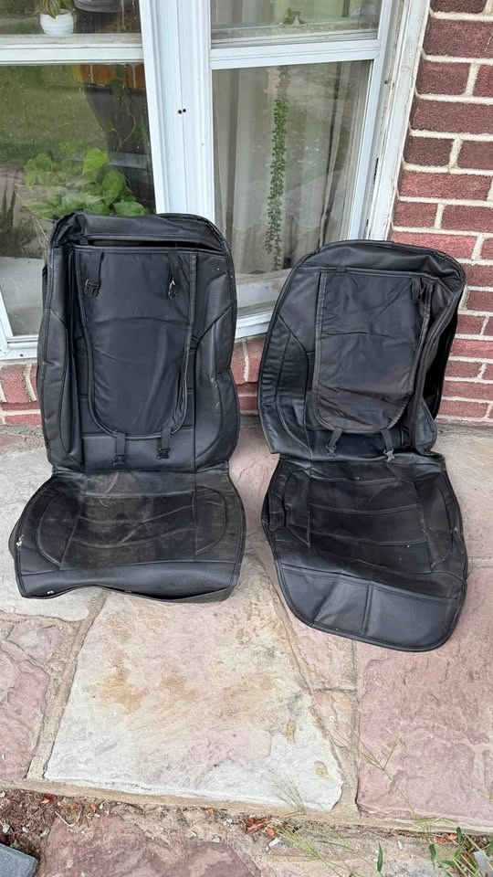 Black Leather Car Seat Covers