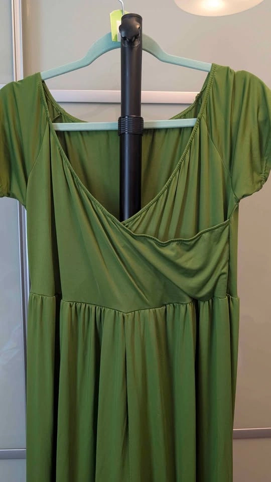 PinkBlush Green Maternity Maxi Dress - photo 4