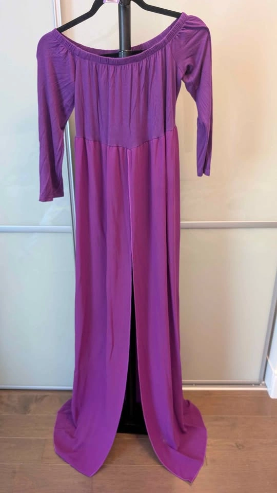 Purple Maternity Photography Gown - photo 2