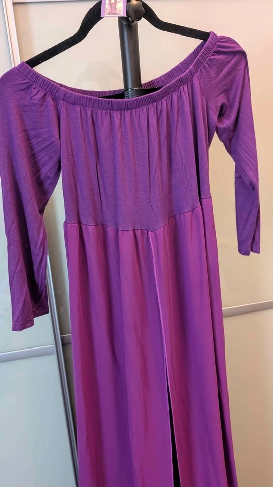 Purple Maternity Photography Gown - photo 3