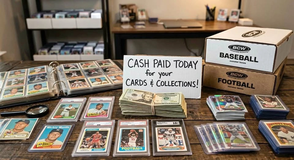 💵 BUYING SPORTS CARD COLLECTIONS – Fast Cash Paid! ⚾🏈🏀🏒