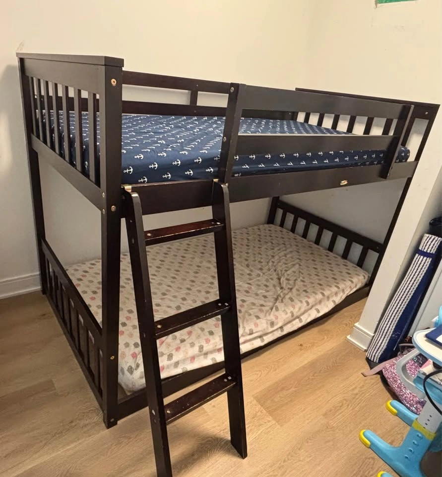 KOTEK Twin Over Twin Bunk Bed with Ladder - photo 4