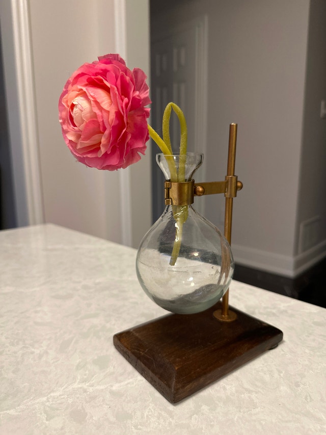 "Julia" science-inspired flask vase by Indiska