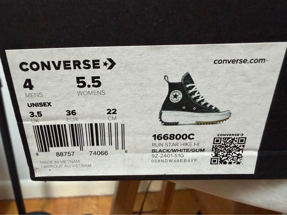 Converse Run Star Hike Black Platform High-Top Sneakers - photo 5