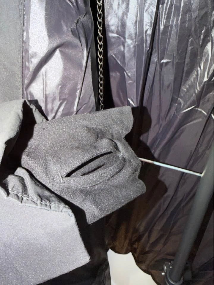 Michael Kors Black Belted Puffer Jacket with Faux Fur Hood M - photo 3