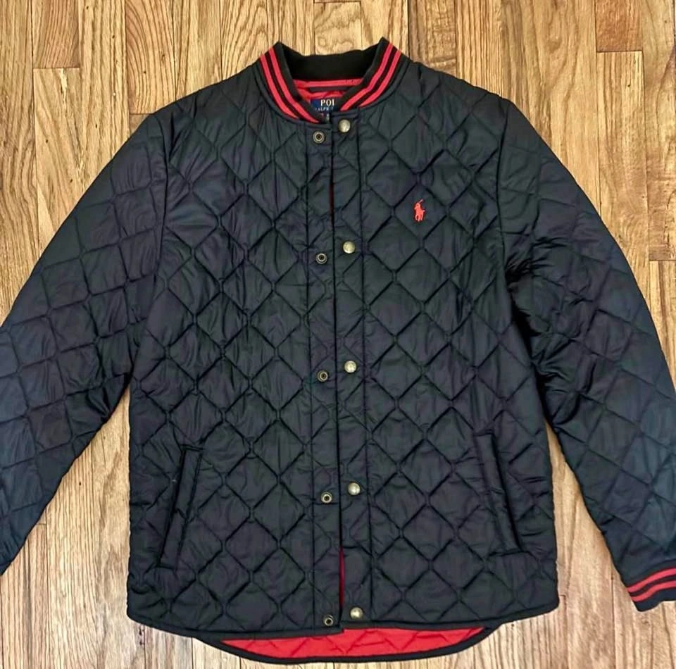 Youth Polo Ralph Lauren Black Quilted Jacket