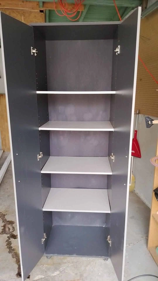 4 shelf 2-Door Garage Storage Cabinet - photo 2