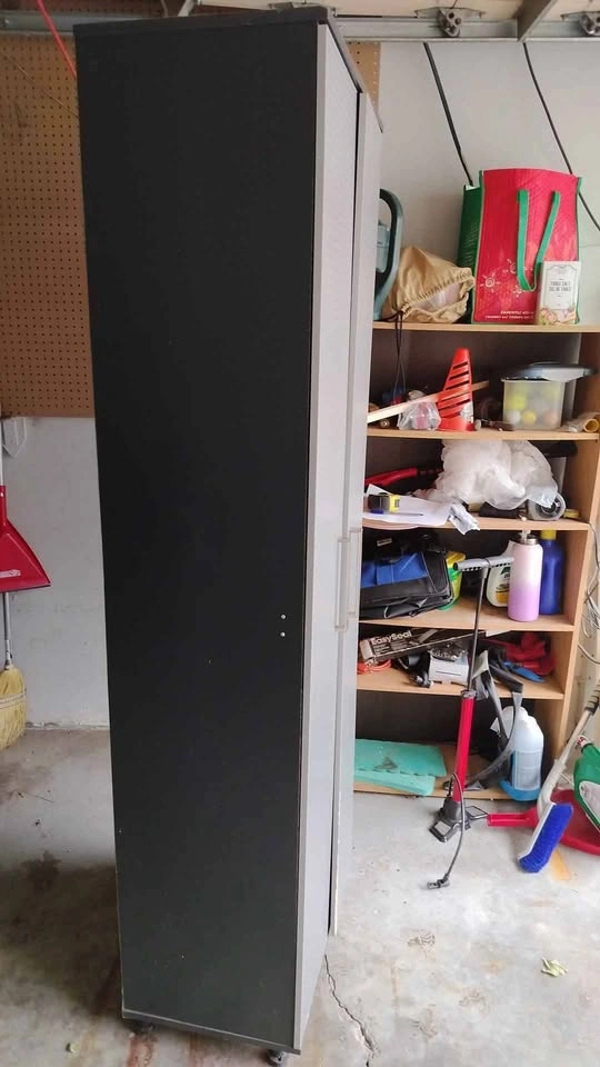 4 shelf 2-Door Garage Storage Cabinet - photo 3