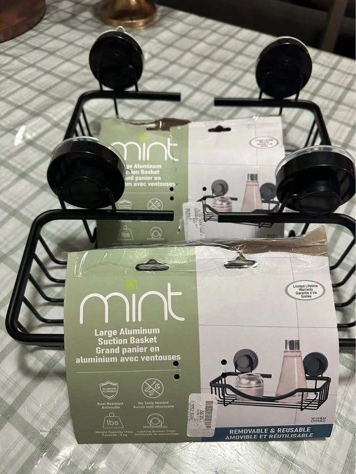 Mint Large Aluminum Suction Basket - photo 2
