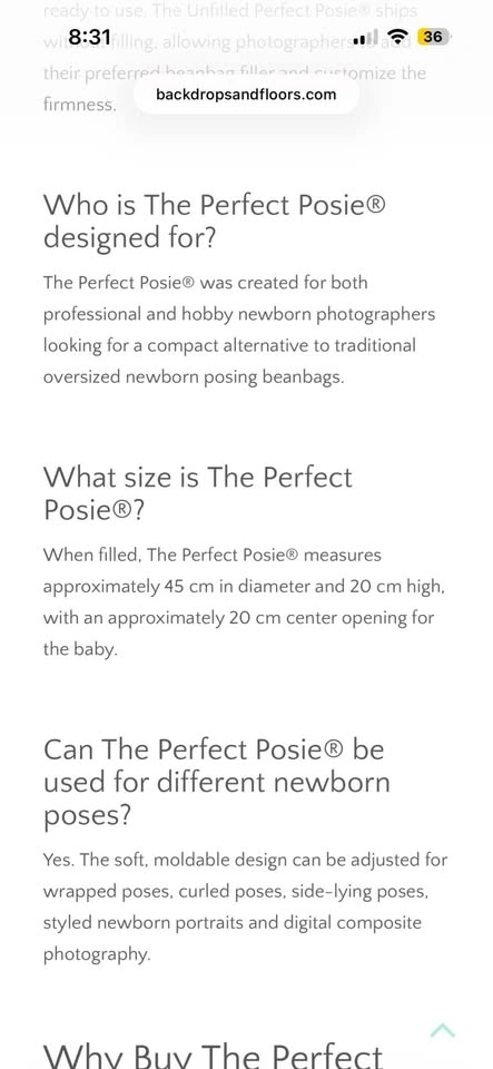 The Perfect Posie Newborn Posing Pillow - photo 5