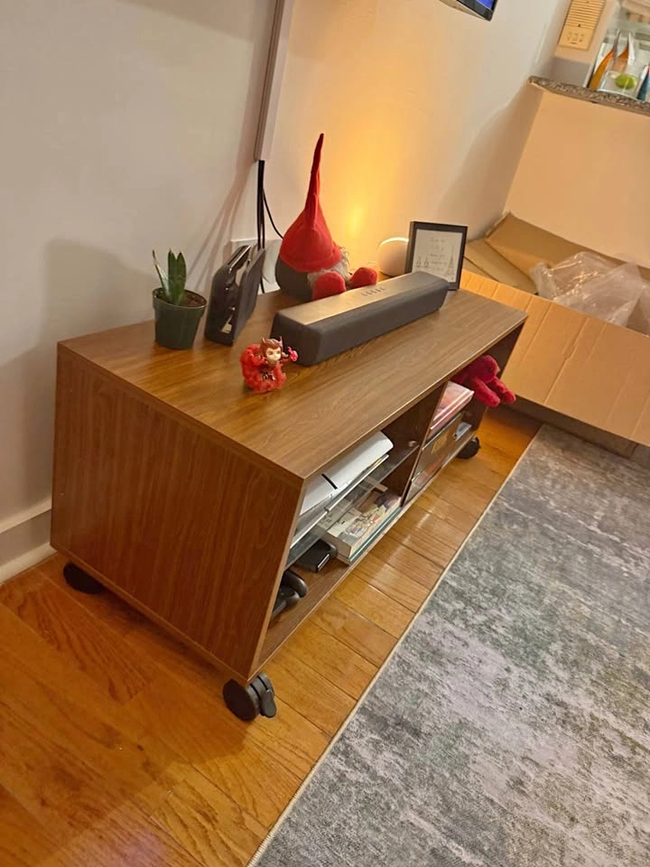 Entertainment system with TV stand