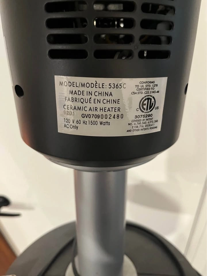 Lasko 5365C Ceramic Tower Heater - photo 3