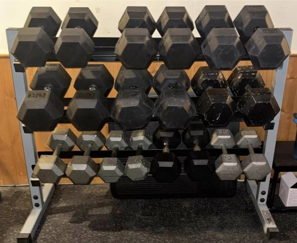 Dumbbells and Rack