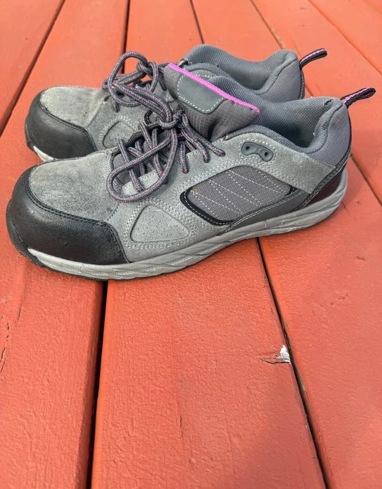 Men’s Safety Work Shoes – Steel Toe Style | Grey & Black - photo 2