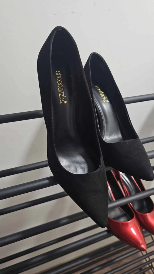 Shoedazzle Black Pointed-Toe Pumps - photo 5