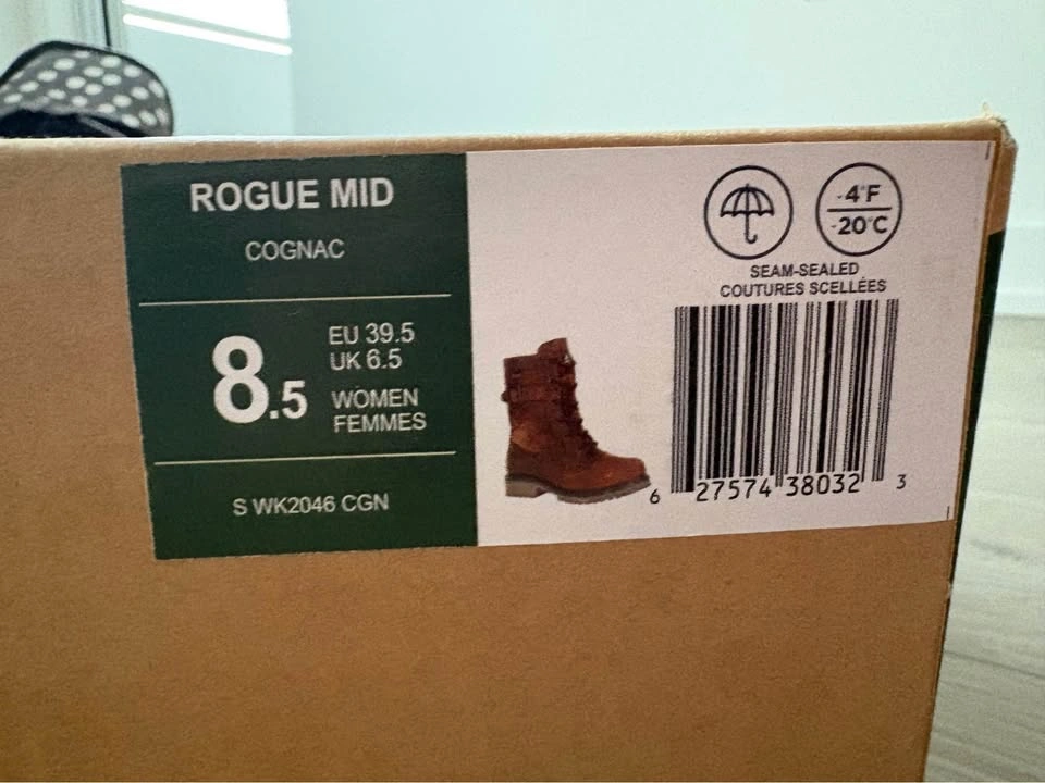 Kamik Rogue Mid Women’s Winter Boots – Cognac – Size 8.5 - photo 2