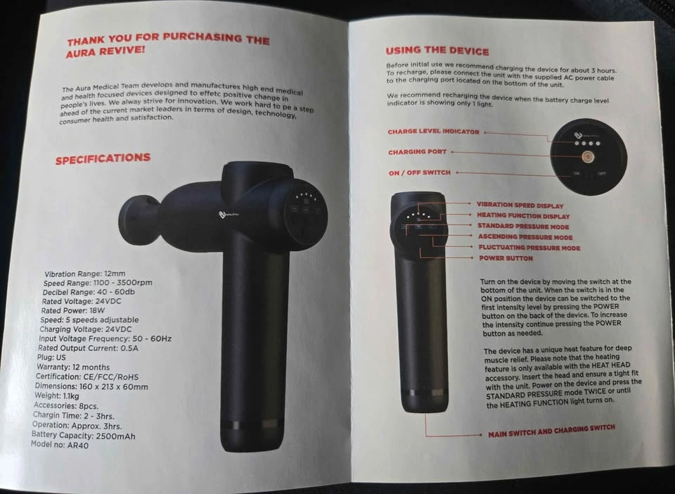 Aurora Revive Massage Gun - Pick up only! Mott Haven - photo 4