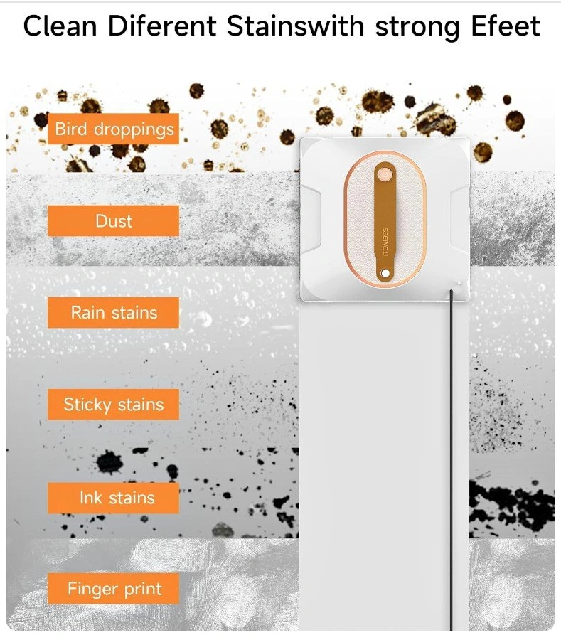 Brand New Automatic Window Cleaner Robot - 6000Pa Suction
