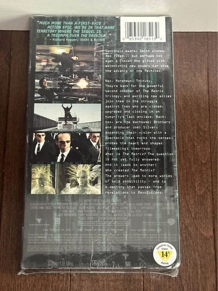 The Matrix Reloaded VHS. Brand new and sealed. image indicator(2)