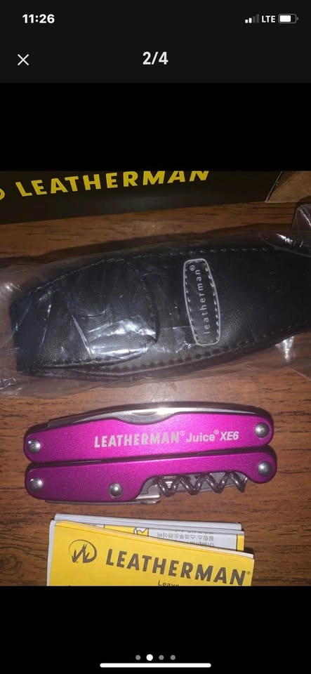 Leatherman Xe6 Purple New in Box with Logo and Sheath - photo 2
