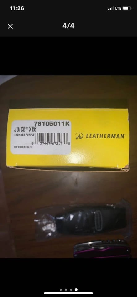 Leatherman Xe6 Purple New in Box with Logo and Sheath - photo 4