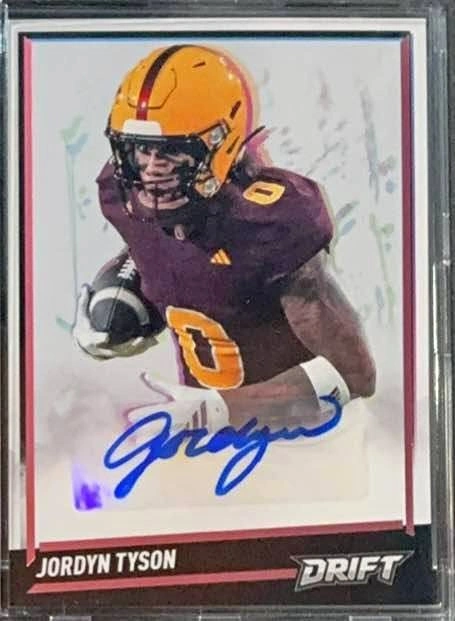 Pulse Trading Card (Drift) Jordyn Tyson Autographed 10/20 BAS