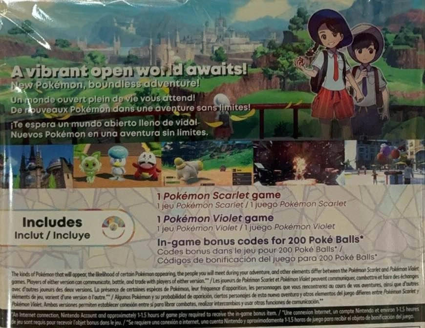 Nintendo Switch Pokémon Scarlet and Pokémon Violet Double Pack - photo 4