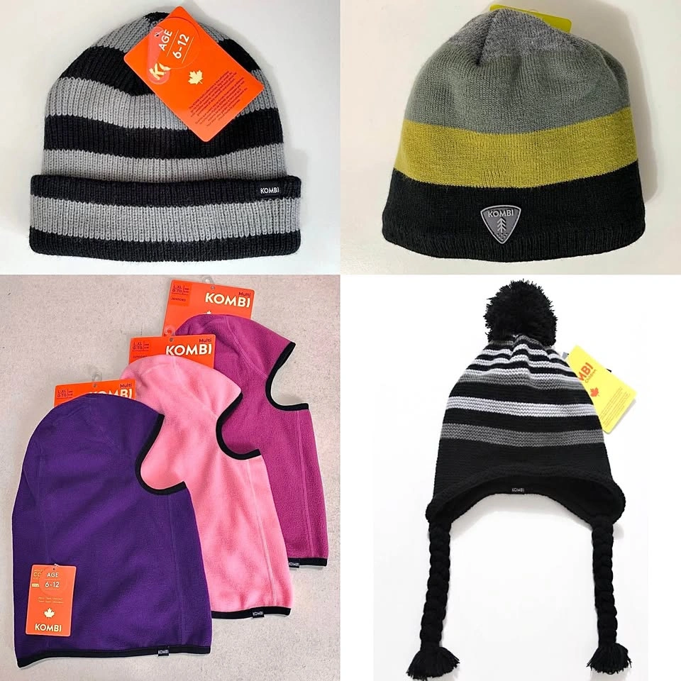 Kombi Kids Winter Knit Hat or Fleece Balaclava (Age 6-12) NEW