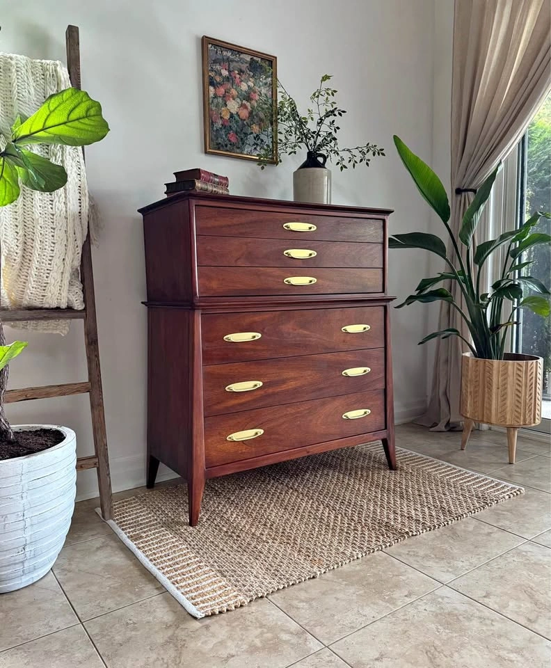 Fully Restored Gibbard Mahogany MCM Dresser