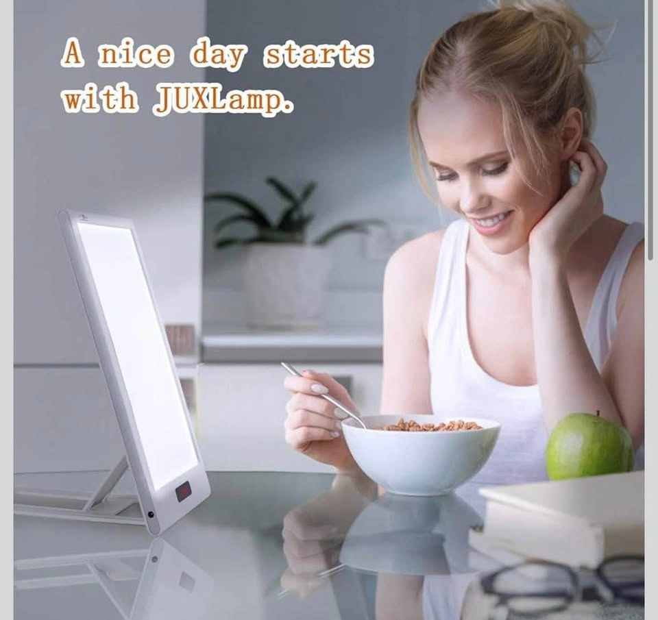 Light Therapy Lamp Alarm Clock 12000 Lux with Sunrise Sunset Sim - photo 2