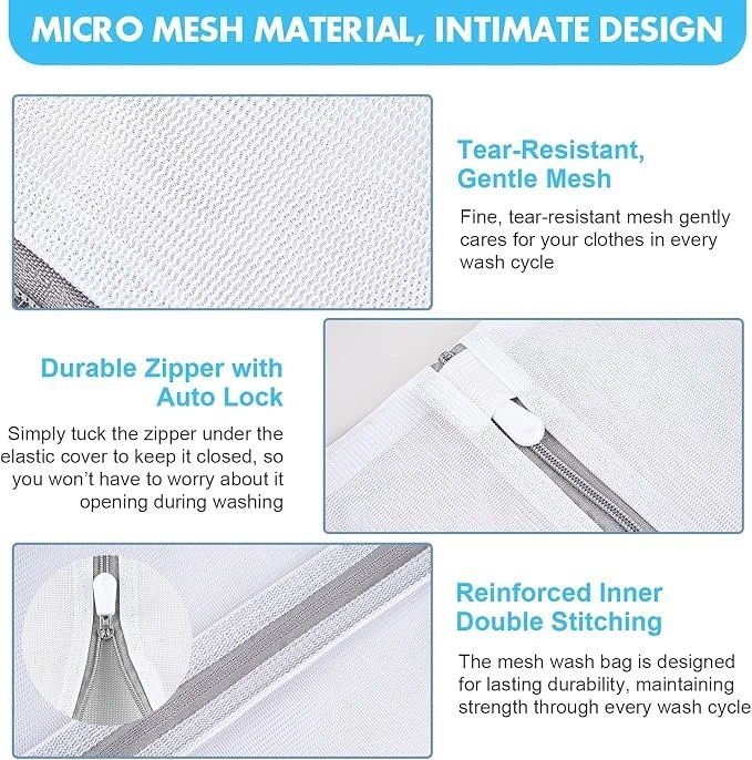 Mesh Laundry Bags - 3pc - photo 3