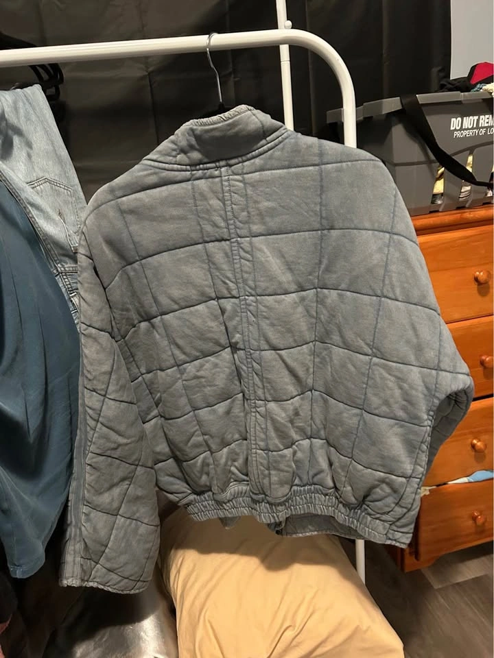 Light blue free people Dolman quilted jacket - photo 2