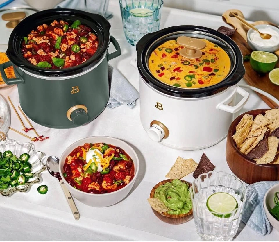 Beautiful 2 Pack Slow Cooker Crock Set- 2 Quart - photo 4