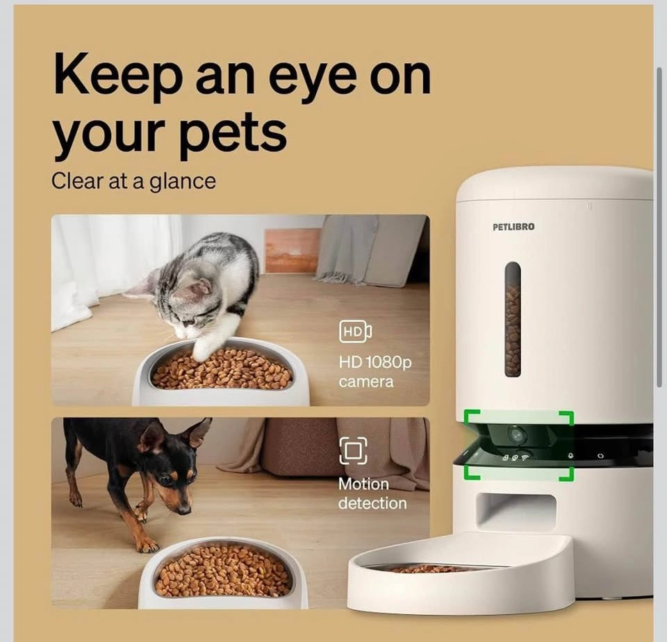 PETLIBRO Automatic Cat Feeder with Camera 5L White - photo 2