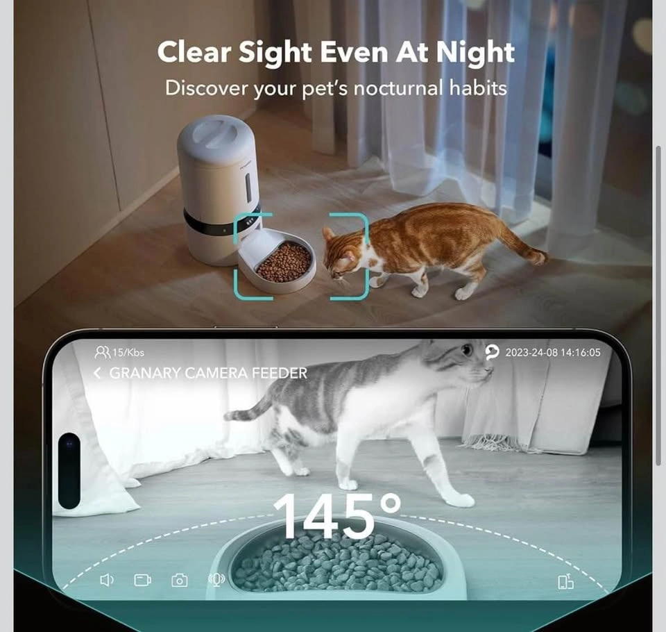 PETLIBRO Automatic Cat Feeder with Camera 5L White - photo 3