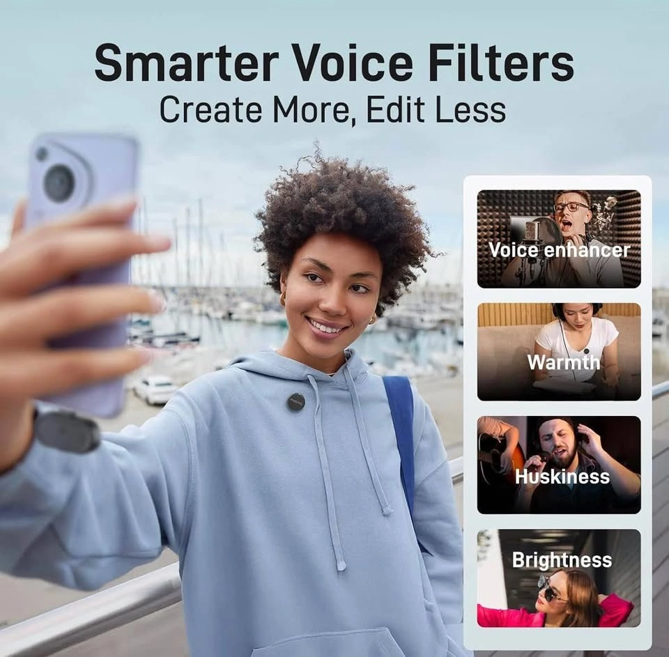 MAONO Wave T5 Wireless Lavalier Mini Microphone for iPhone - photo 4