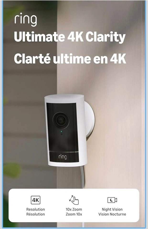 Ring Spotlight Cam Pro Plug-In 2nd Gen White 4k - SEALED - photo 2