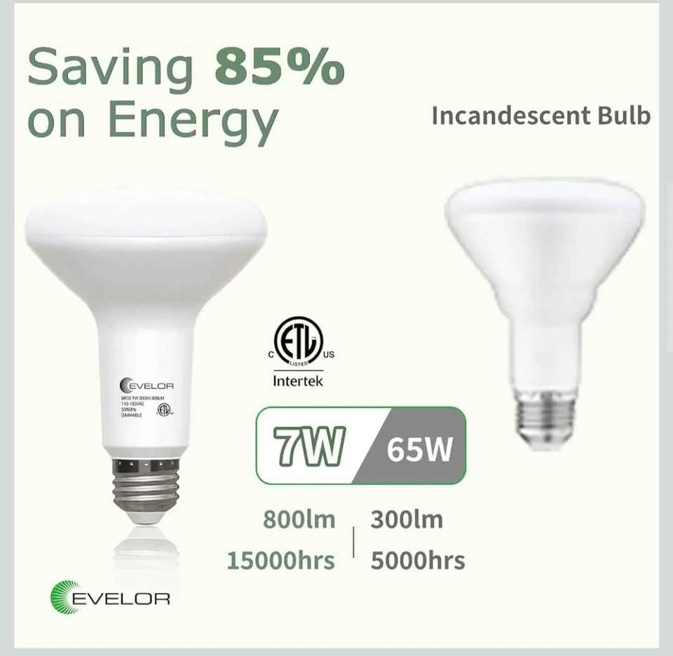 LED Flood Light Bulbs, 6 Pack, 5000K Daylight - photo 3