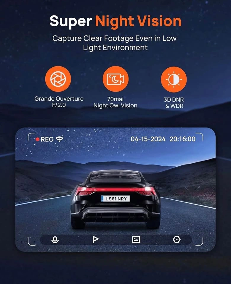 70mai M310 Front Dash Cam Built in WiFi - photo 3