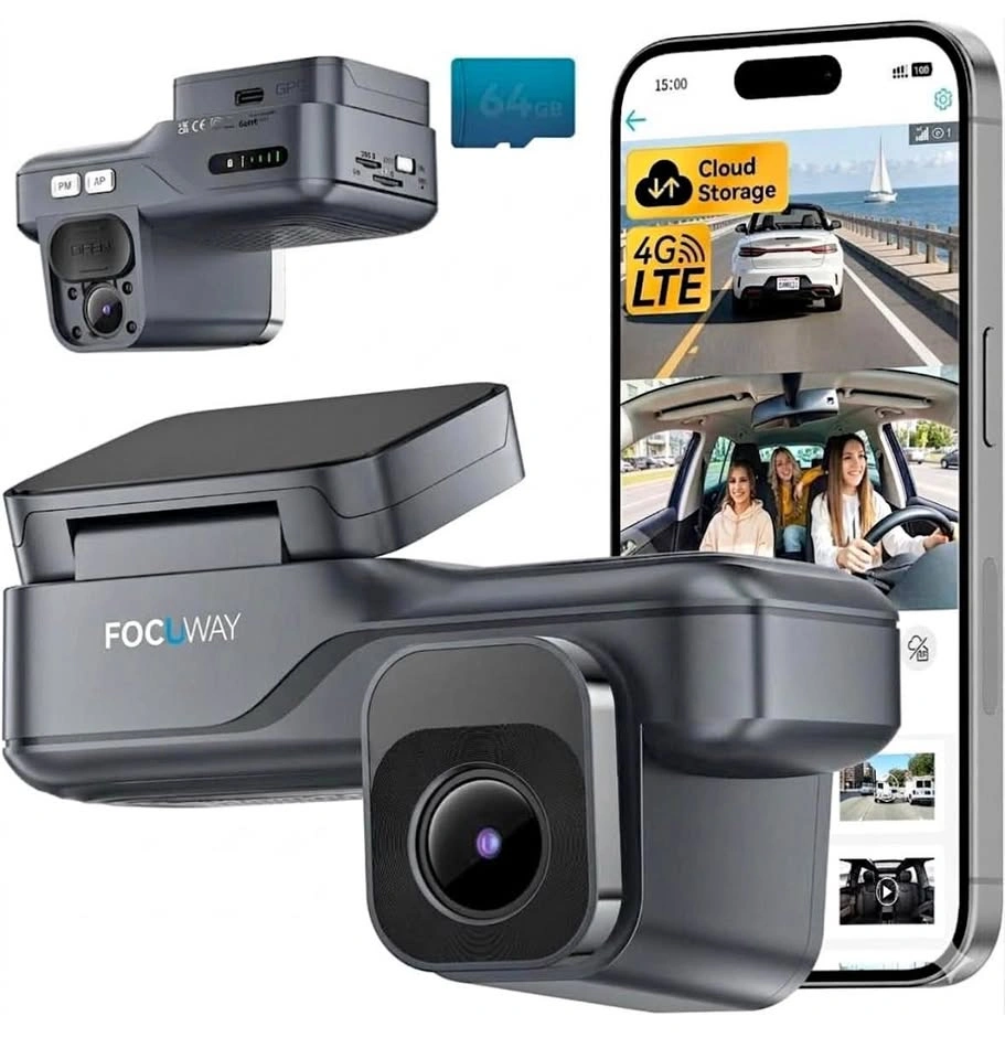 Focuway D2-DUO 4K Dual Dash Cam Front & Rear WiFi