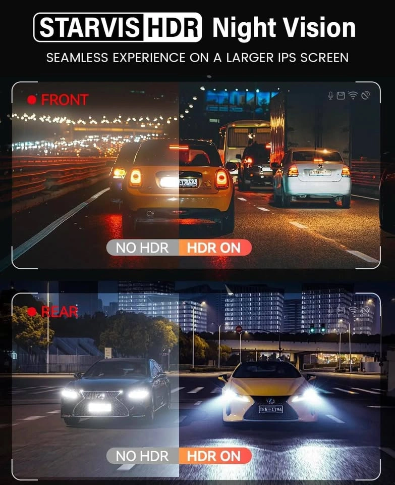 Focuway D2-DUO 4K Dual Dash Cam Front & Rear WiFi - photo 4