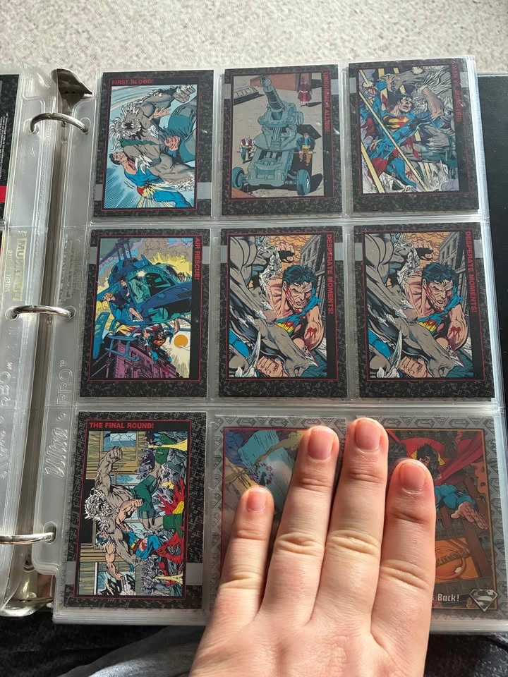 1992 SkyBox Doomsday: The Death of Superman trading cards - photo 3
