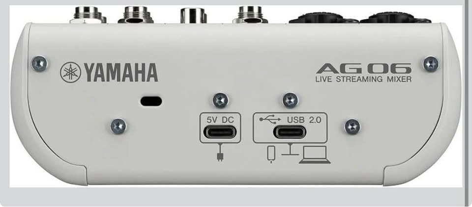 YAMAHA AG03 MK2 white 6ch Live Streaming Mixer USB - photo 3