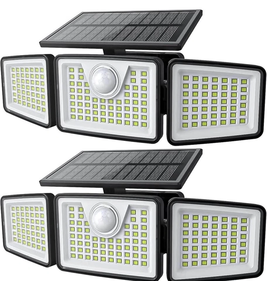Solar Lights Outdoor Waterproof, 3000 LM 156 LED Motion Sensor -