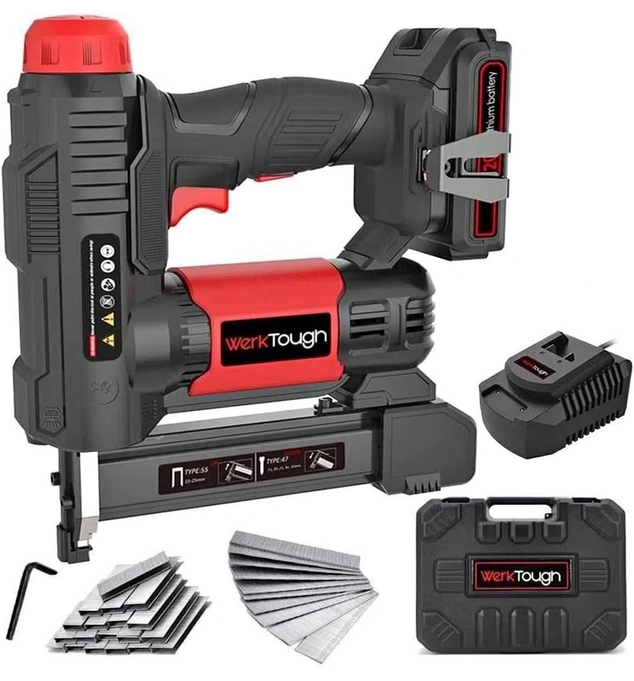20V Cordless Staple Gun Brad Nailer 2-in-1