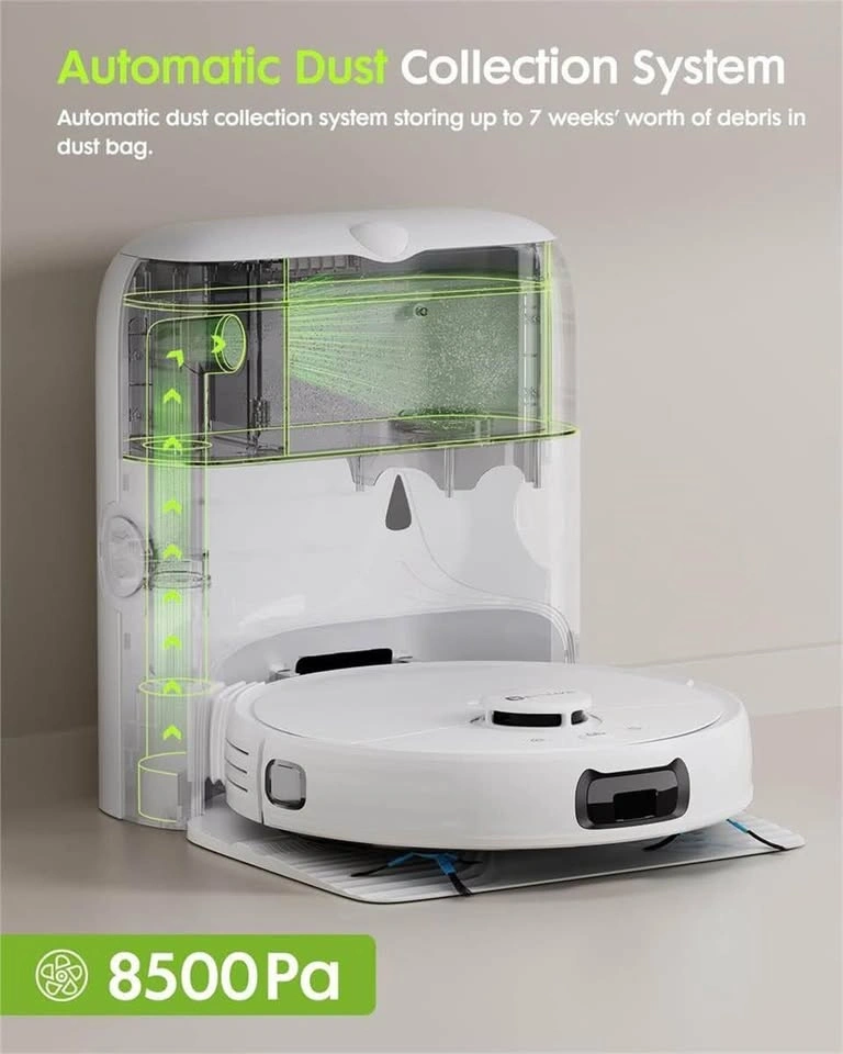 EXTRAVIS Robot Vacuum with Self-Emptying Base - photo 2