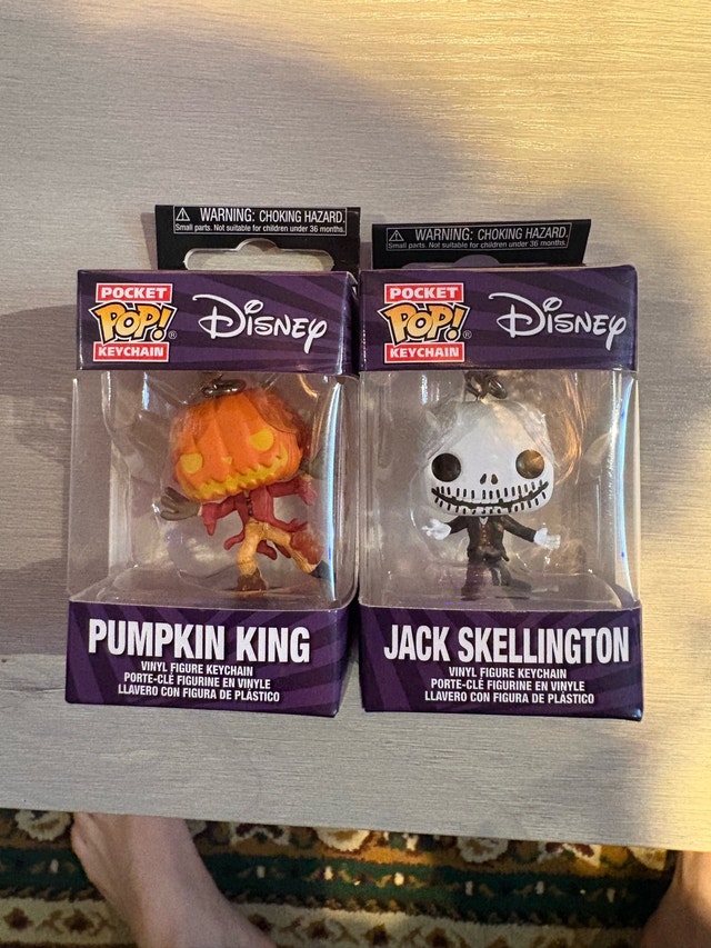 Funko the nightmare before Christmas keychains