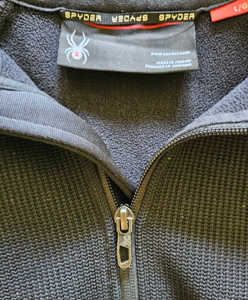 Spyder Men's 1/4 Zip Fleece Pullover Sweater Jacket - Size Large - photo 2