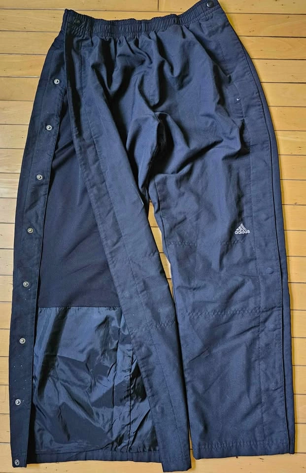 Adidas Men's Full Snap Breakaway Tearaway Track Pants - Size Med - photo 2